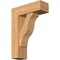 Ekena Millwork Funston Block Smooth Bracket w/ Offset Brace, Western Red Cedar, 7 1/2"W x 22"D x 30"H BKT0806X22X30FST05SWR - alternate 1